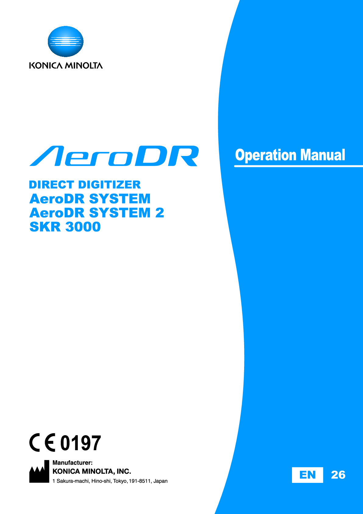 Aero DR Operation Manual SKR3000 A45YBA01EN26_0
