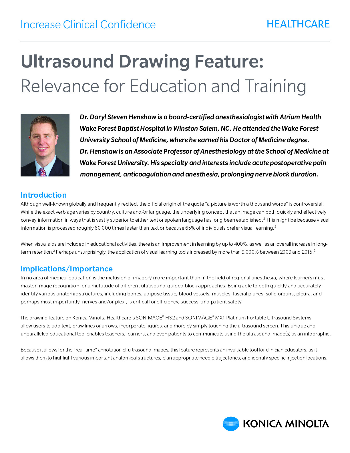 Ultrasound Education Training Case Study M2098 0123 RevA