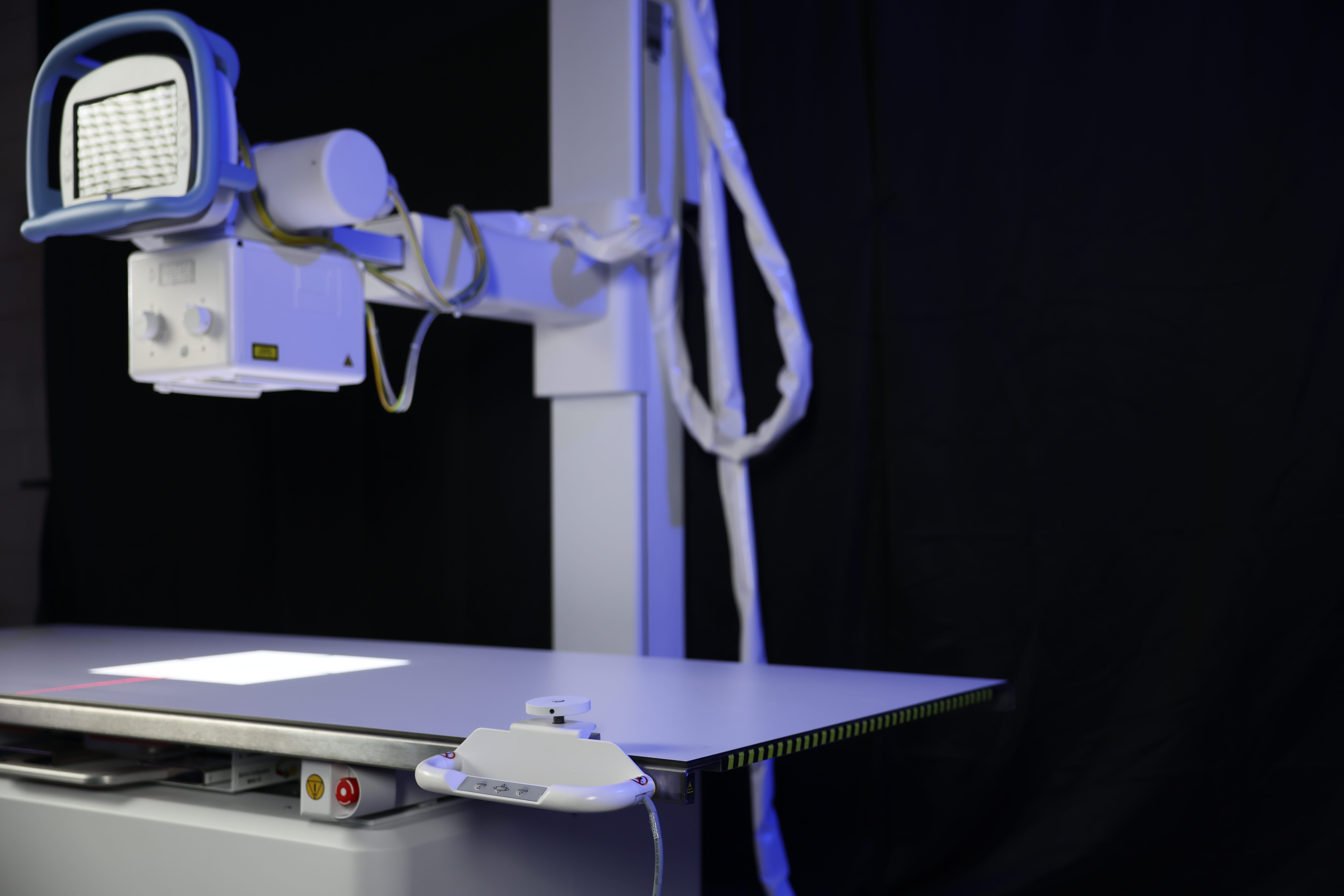 A view of the new floor mounted system table 