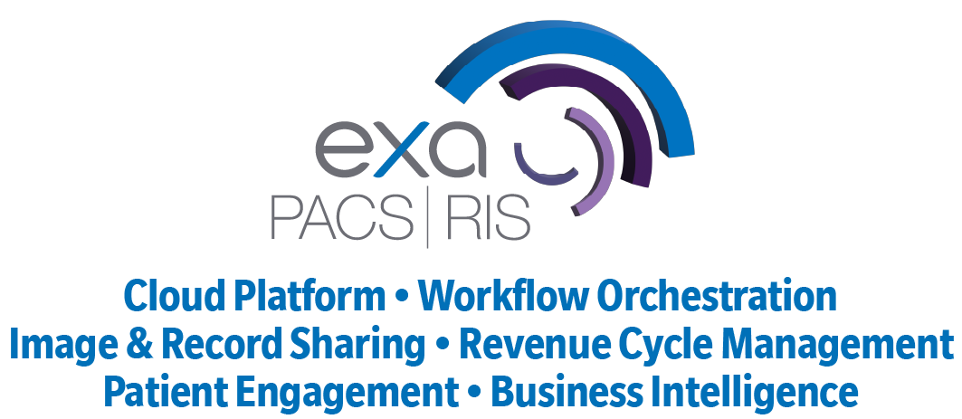 Exa PACS Ris Eye Brand Mark with Capabilities