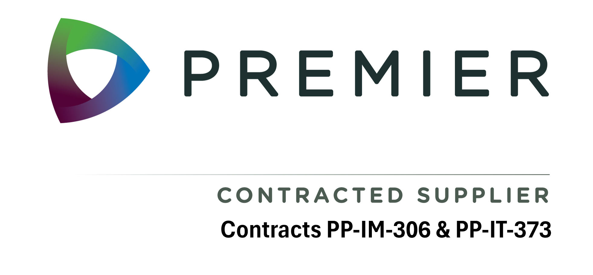 Premier Contracted Supplier Logo with Contract Numbers