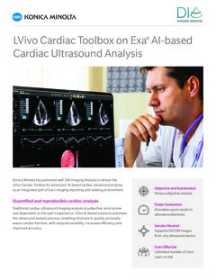 Exa DiA Cardio Analysis Brochure M1682 0820 RevA