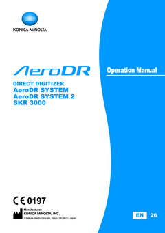 Aero DR Operation Manual SKR3000 A45YBA01EN26_0