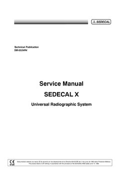 Sedecal X SM SM0524R4i- URS MAN-MOT SED (110518)
