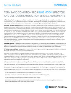 Service Branded Terms & Conditions Sheet M2165 0823 RevA