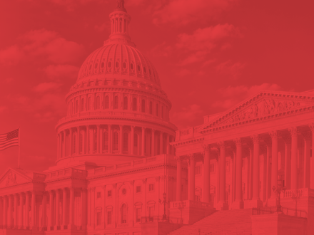 washington capital faded into red