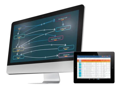 exa-RIS Monitor Image with Worklist