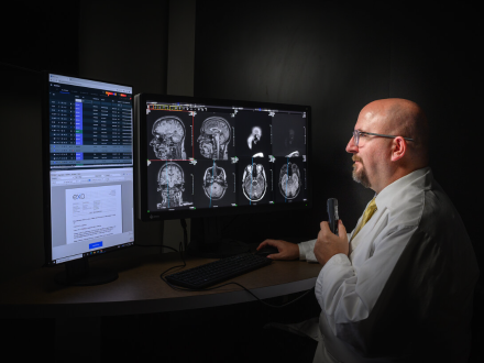 Healthcare Technologist Using Exa PACS