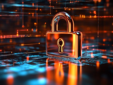 digital drawing of a digital lock