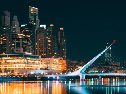 Puerto Madero at night