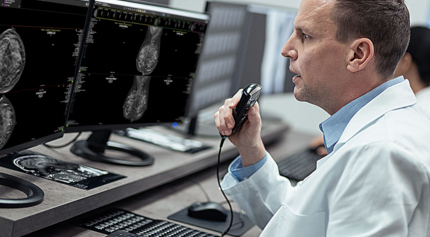 Physician using Exa