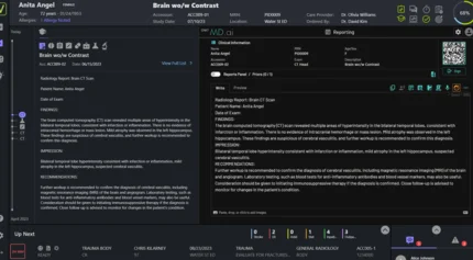 Screenshot of the NewVue Cockpit