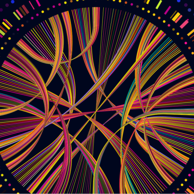 abstact art circular pattern