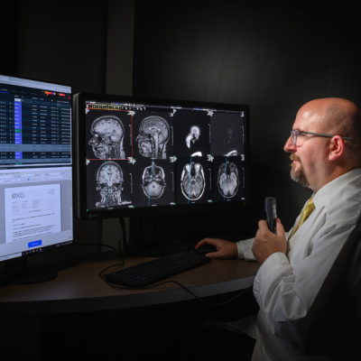 Healthcare Technologist Using Exa PACS