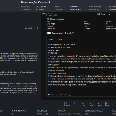 Screenshot of the NewVue Cockpit