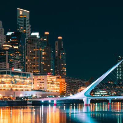 Puerto Madero at night