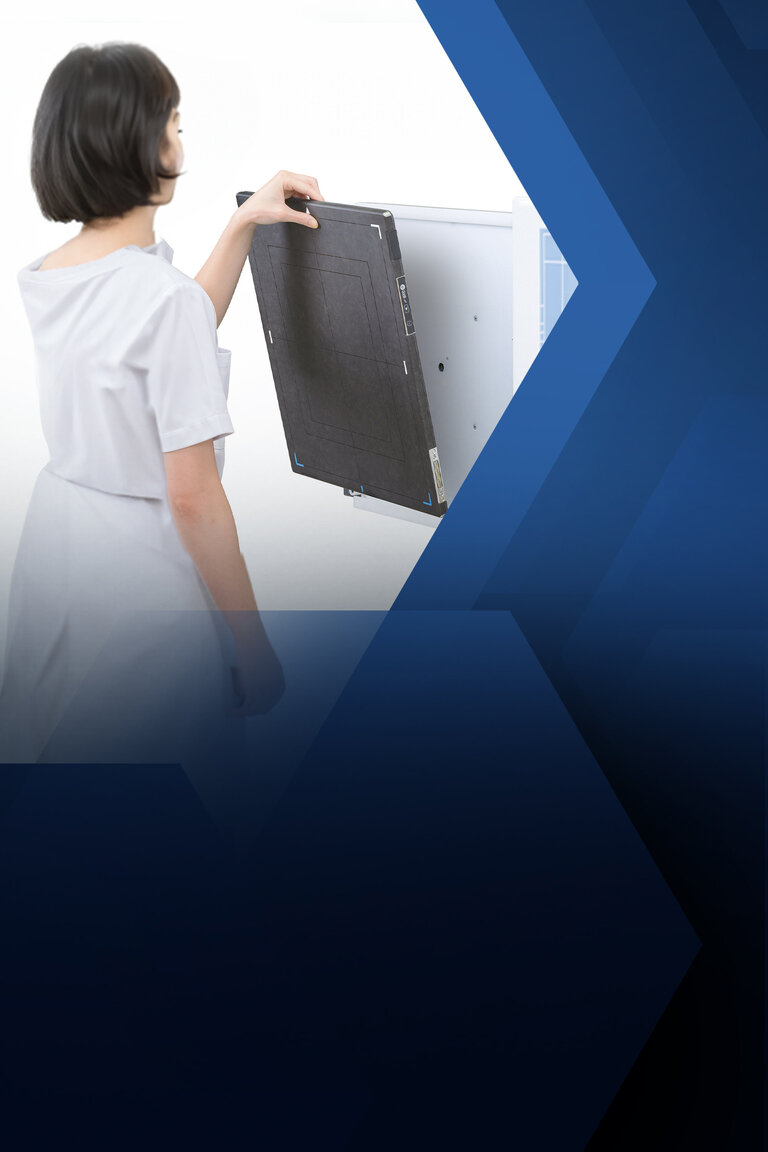 Radiology Tech with digital panel