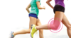female runners highlighting the runners knee
